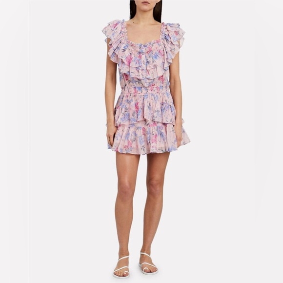 LOVESHACKFANCY
Fatima Floral Print Mini Dress size medium - Picture 1 of 12